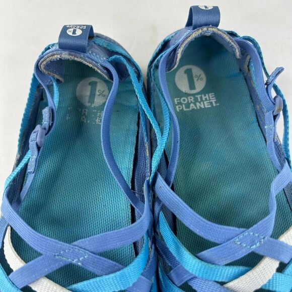 PATAGONIA Pearl Lattice Performance Shoe Women US 9 Railroad Blue Outdoor Hiking - Picture 9 of 10